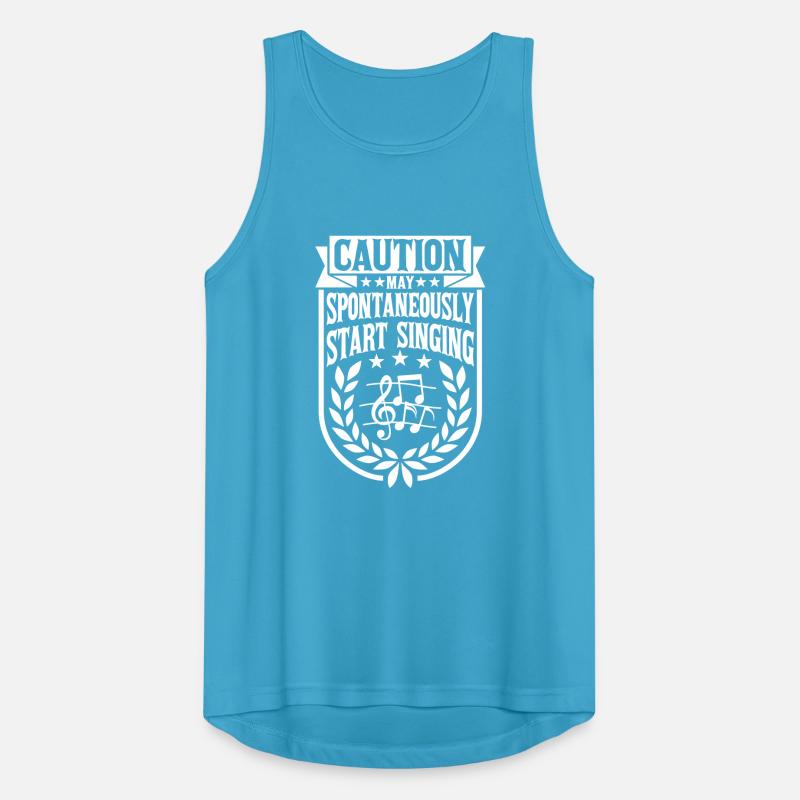 may spontaneously start singing Men's Breathable Tank Top