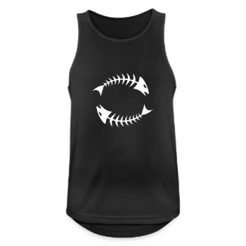 Double Fishbone Fishbone - Débardeur respirant Homme - noir - Devant - Nick (188cm)