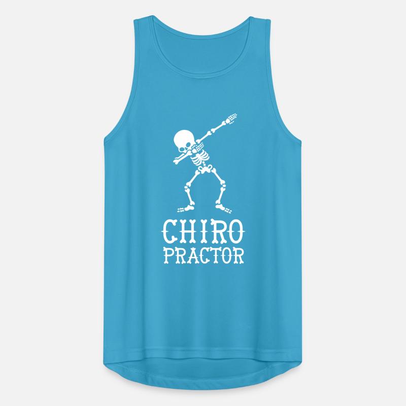 Dab dabbing skeleton chiropractor Männer Tank Top atmungsaktiv