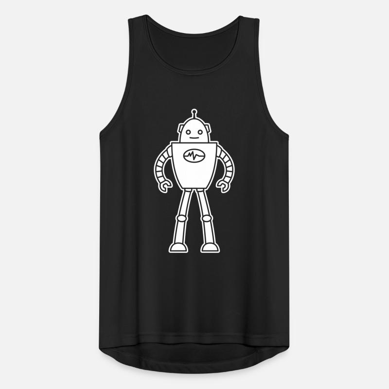 Robots from the Future – AI Sci-Fi Nerd Shirt Men's Breathable Tank Top