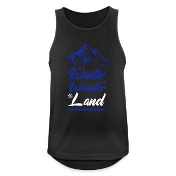 Winter Wonder Land - Men's Breathable Tank Top - black - Front - Nick (188cm)