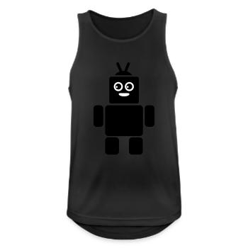 robot - Men's Breathable Tank Top - black - Front - Nick (188cm)
