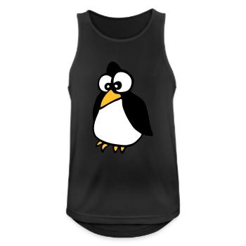 penguin - Men's Breathable Tank Top - black - Front - Nick (188cm)