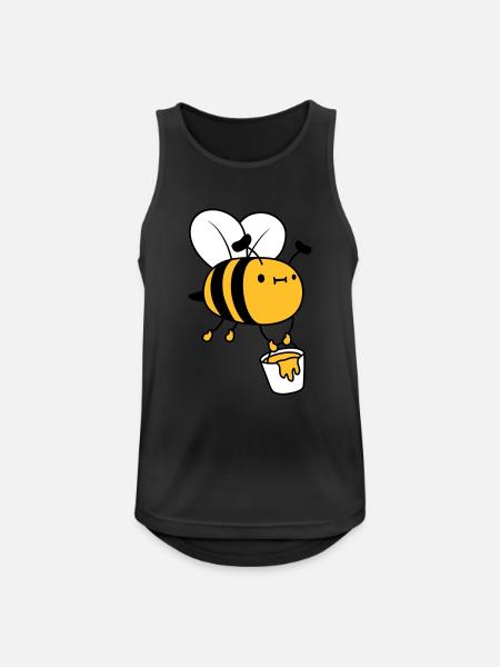 Honey Bucket Bee - Men's Breathable Tank Top - black