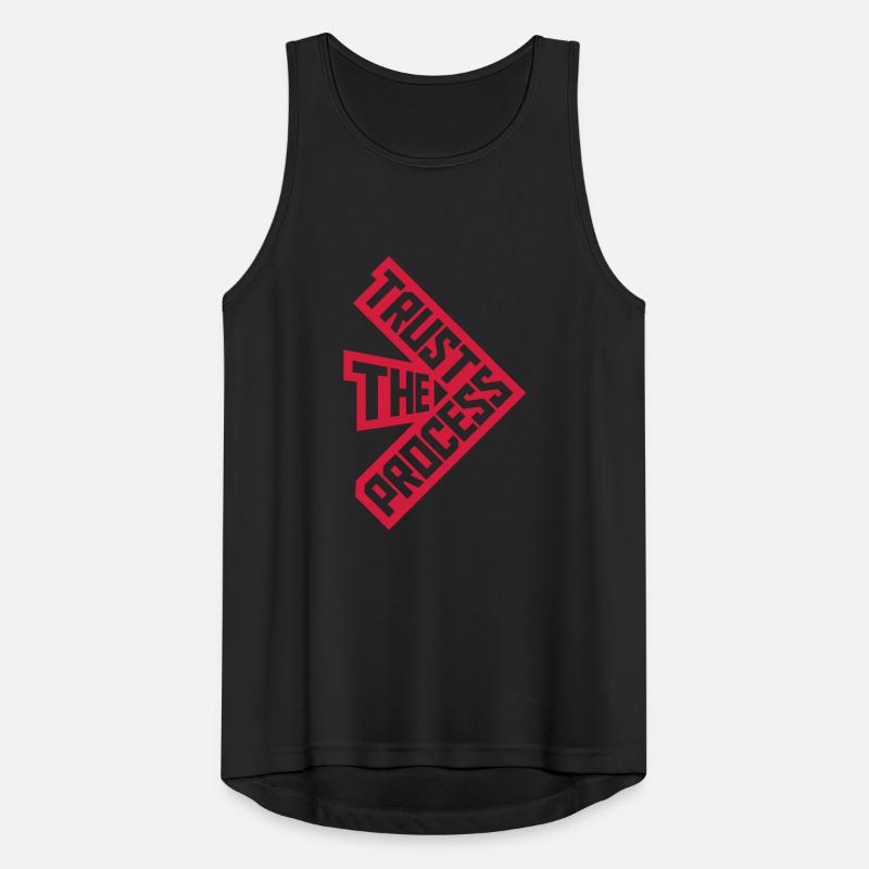 trust the process Zitat Männer Tank Top atmungsaktiv