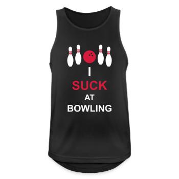 Je suis nul au bowling - Débardeur respirant Homme - noir - Devant - Nick (188cm)