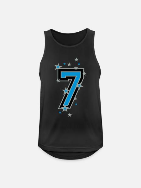 Die Nummer sechs 6 - Männer Tank Top atmungsaktiv - Schwarz