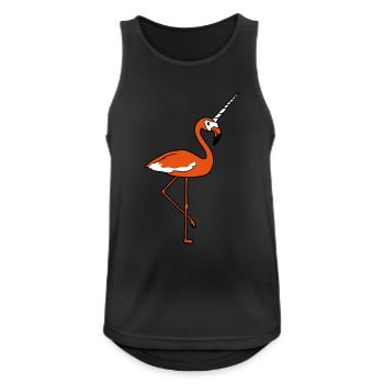 unicorn mystical rainbow horse mythical creature flami - Men's Breathable Tank Top - black - Front - Nick (188cm)