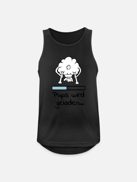 pups_geladen_2_3f - Men's Breathable Tank Top - black