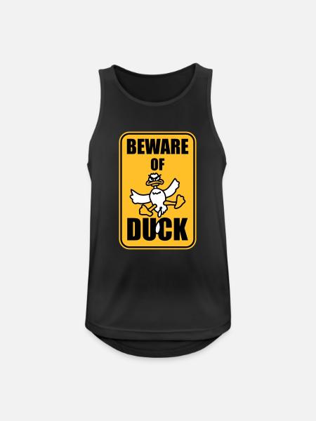 Beware Of Duck - Men's Breathable Tank Top - black