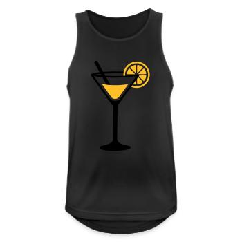 Cocktail - Débardeur respirant Homme - noir - Devant - Nick (188cm)