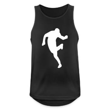 T-shirt Jumpstyle - Débardeur respirant Homme - noir - Devant - Nick (188cm)