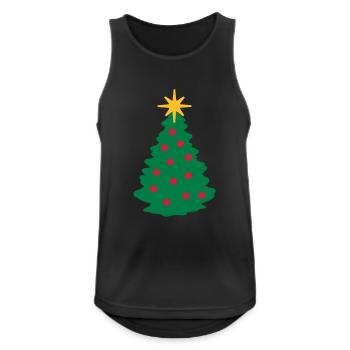 Christmas Tree - Men's Breathable Tank Top - black - Front - Nick (188cm)