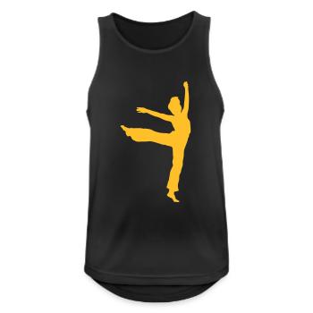 dance - Men's Breathable Tank Top - black - Front - Nick (188cm)
