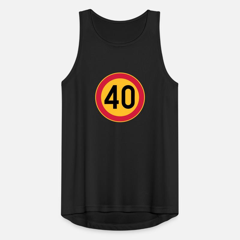 40 Limit / Tempolimit Männer Tank Top atmungsaktiv