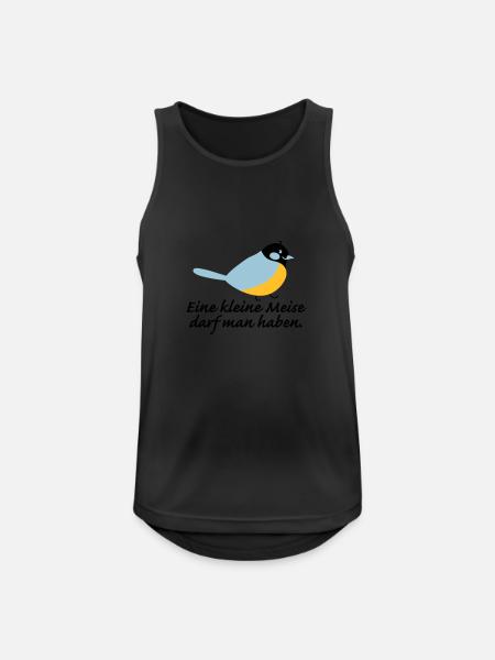 kleine Meise - Männer Tank Top atmungsaktiv - Schwarz