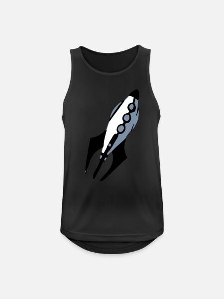 Space Ship - Men's Breathable Tank Top - black