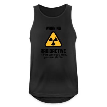 Attention: Radioactivity - Men's Breathable Tank Top - black - Front - Nick (188cm)