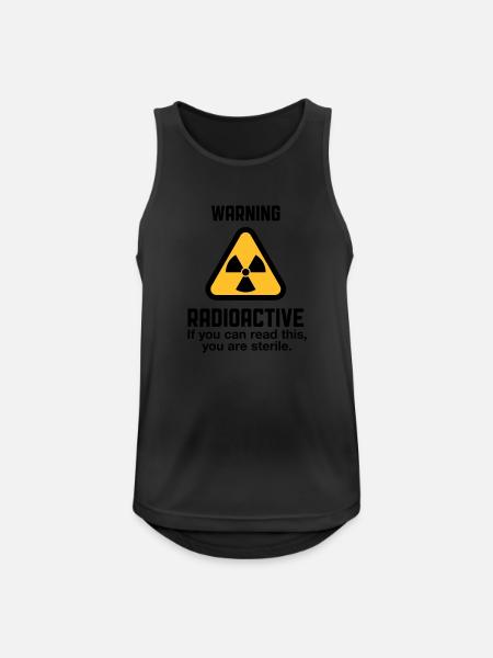Attention: Radioactivity - Men's Breathable Tank Top - black