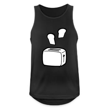 toast - Débardeur respirant Homme - noir - Devant - Nick (188cm)