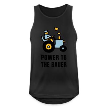 power_to_the_bauer_072011_b_3c - Men's Breathable Tank Top - black - Front - Nick (188cm)