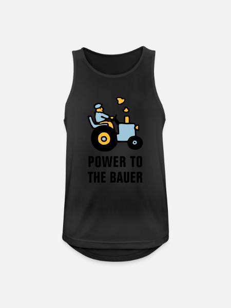 power_to_the_bauer_072011_b_3c - Men's Breathable Tank Top - black