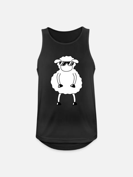 Cool Sheep - Men's Breathable Tank Top - black