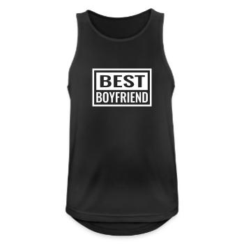Best Boyfriend Girlfriend Couples PartnerLook Couple - Men's Breathable Tank Top - black - Front - Nick (188cm)