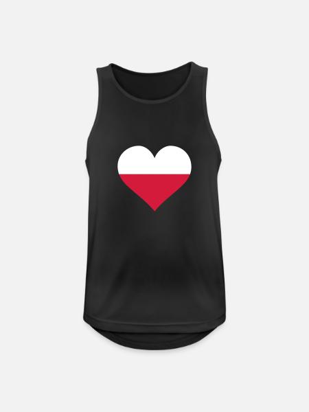 polen herz - Men's Breathable Tank Top - black