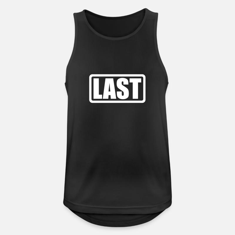 LAST Logo mit Rahmen - Männer Tank Top atmungsaktiv - Schwarz