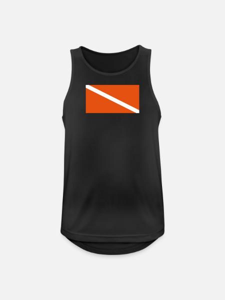 Drapeau de plongée AI - Débardeur respirant Homme - noir