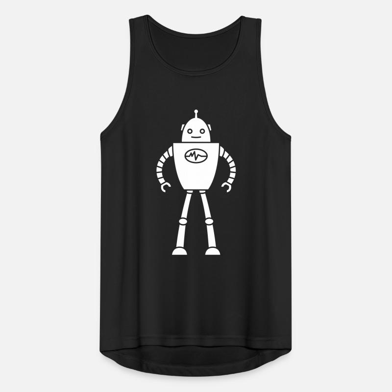 Robots from the Future – AI Sci-Fi Nerd Shirt Men's Breathable Tank Top