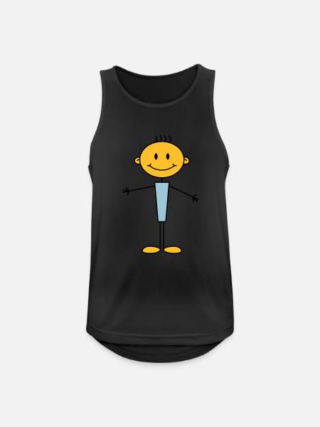 boy - Men's Breathable Tank Top - black