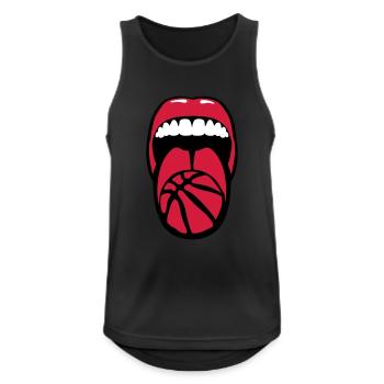 basketball pulls language language basketball - Men's Breathable Tank Top - black - Front - Nick (188cm)