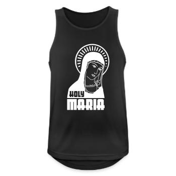 Holy Mary - Men's Breathable Tank Top - black - Front - Nick (188cm)