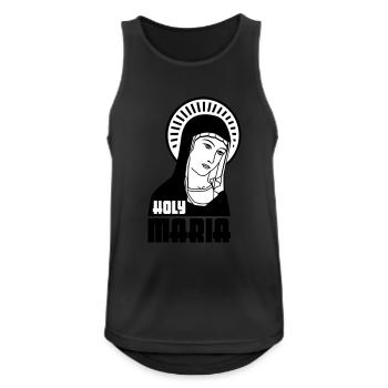 Holy Mary - Men's Breathable Tank Top - black - Front - Nick (188cm)