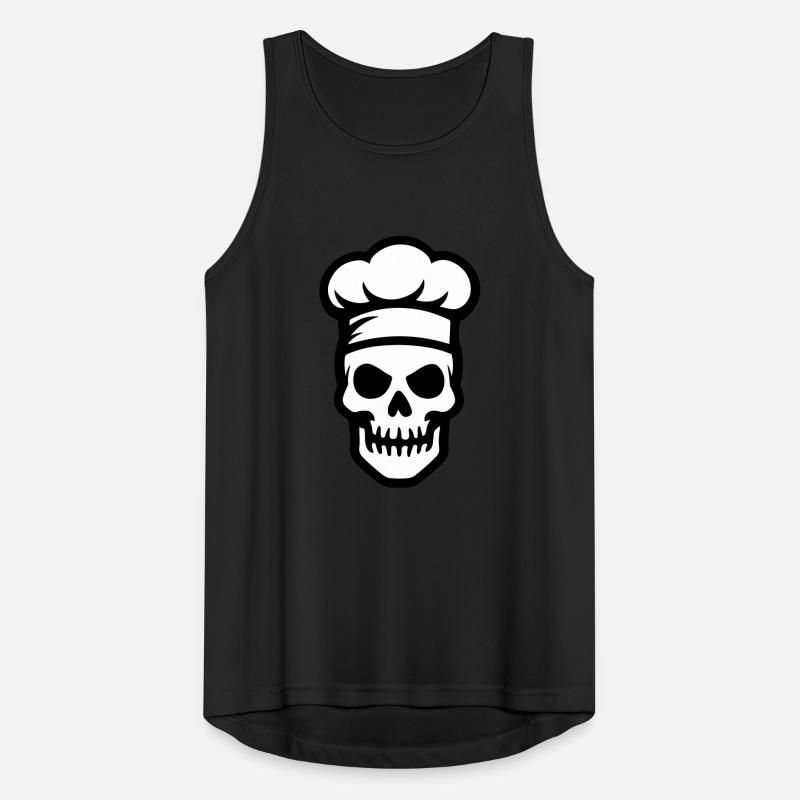 Chef Skeleton Chef Chef Hat Men's Breathable Tank Top