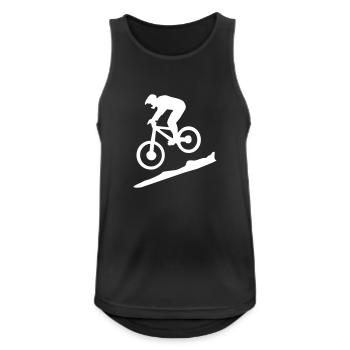 downhill biking - mountain biking - Débardeur respirant Homme - noir - Devant - Nick (188cm)