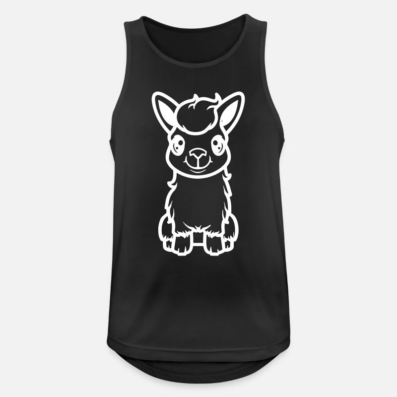 Lama Al Paka Comic - Men's Breathable Tank Top - black