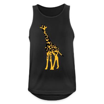 giraffe - Men's Breathable Tank Top - black - Front - Nick (188cm)