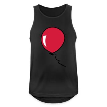 ballon - Männer Tank Top atmungsaktiv - Schwarz - Vorne - Nick (188cm)