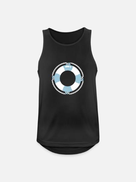 Rettungsring / life buoy (3c) - Men's Breathable Tank Top - black