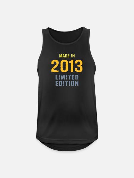 Year of birth 2013 - Men's Breathable Tank Top - black