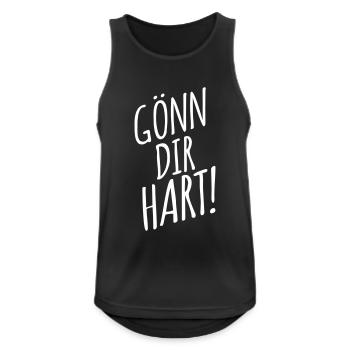 Gönn dir Hart Party Festival drogen - Männer Tank Top atmungsaktiv - Schwarz - Vorne - Nick (188cm)
