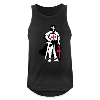 templar knight by Patjila - Men's Breathable Tank Top - black - Front - Nick (188cm)