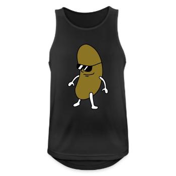 Cool Bean - Men's Breathable Tank Top - black - Front - Nick (188cm)