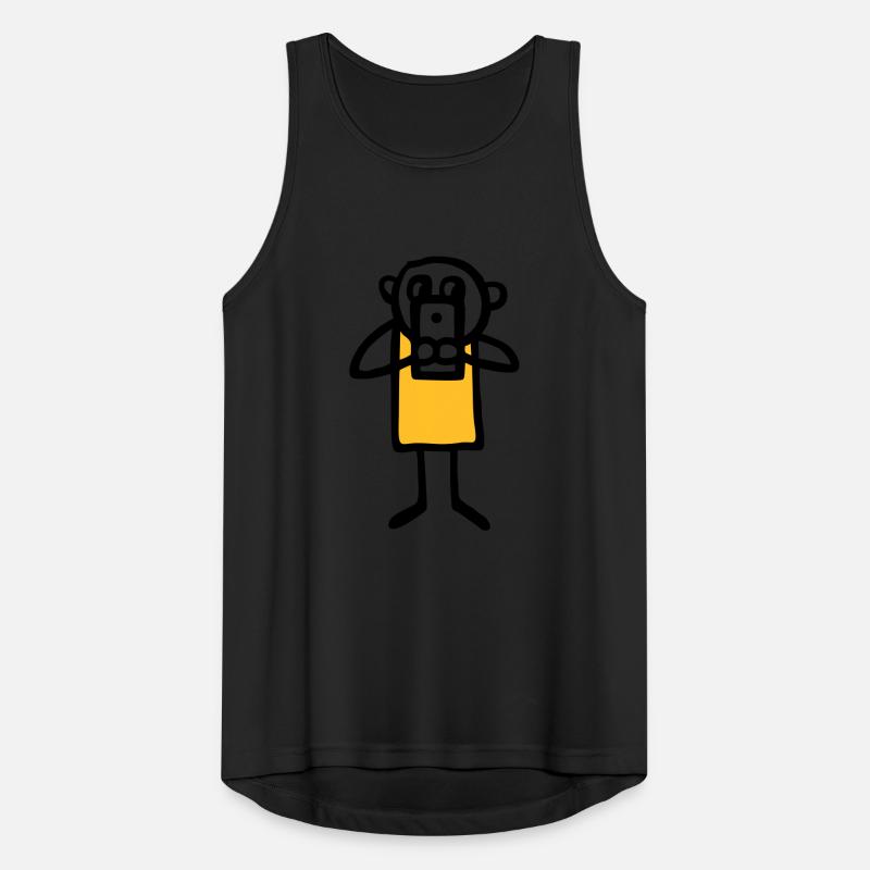 Males with large mobile - V2 Men's Breathable Tank Top