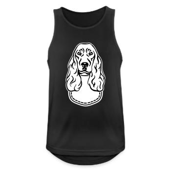 Cocker Spaniel - Men's Breathable Tank Top - black - Front - Nick (188cm)