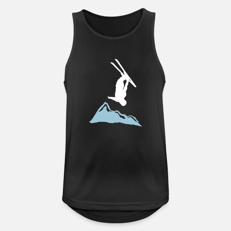 freefall_mountain - Männer Tank Top atmungsaktiv - Schwarz
