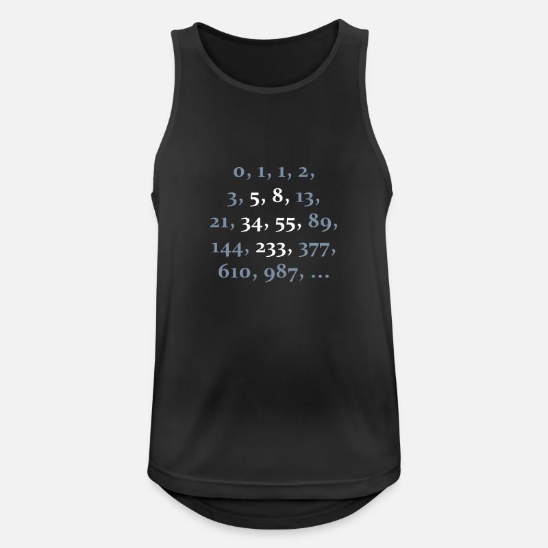 fibonacci sequence (2c) - Men's Breathable Tank Top - black